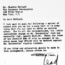 Letter from Ordway Tead to ...