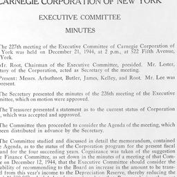 Executive Committee Meeting