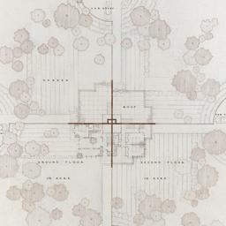 First, second, roof plans