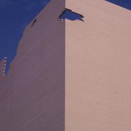 Exterior view, corner of bu...