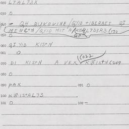 Eastern questionnaire, answ...