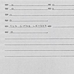 Eastern questionnaire, answ...