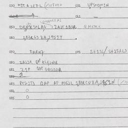 Eastern questionnaire, answ...