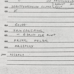 Eastern questionnaire, answ...