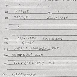 Eastern questionnaire, answ...