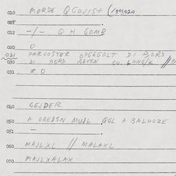 Eastern questionnaire, answ...