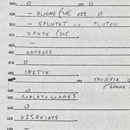 Eastern questionnaire, answ...