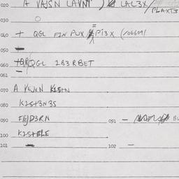 Eastern questionnaire, answ...