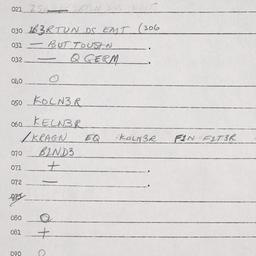 Eastern questionnaire, answ...