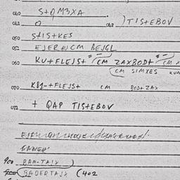 Eastern questionnaire, answ...
