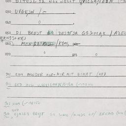 Eastern questionnaire, answ...