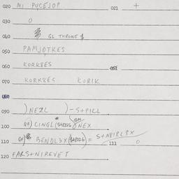 Eastern questionnaire, answ...