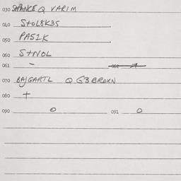 Eastern questionnaire, answ...