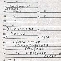 Eastern questionnaire, answ...