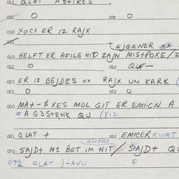Eastern questionnaire, answ...