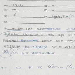 Eastern questionnaire, answ...