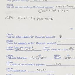 Western questionnaire, answ...