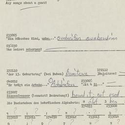 Western questionnaire, answ...
