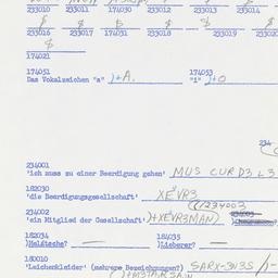 Western questionnaire, answ...