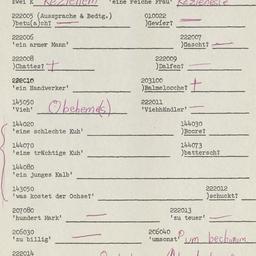 Western questionnaire, answ...