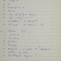 Eastern questionnaire, blue...