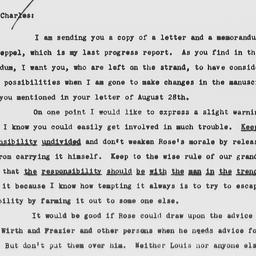 Letter from Gunnar Myrdal t...