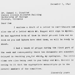 Letter from Charles Dollard...