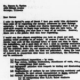 Letter from Paul H. Norgren...