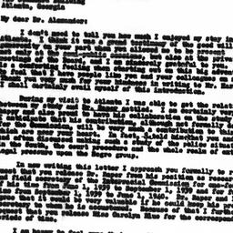 Letter from Gunnar Myrdal t...