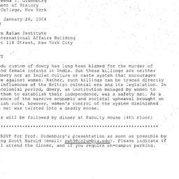 Announcements, 2004-01-26. ...