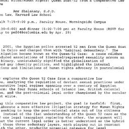 Announcements, 2003-04-30. ...