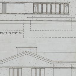 Front, rear elevations