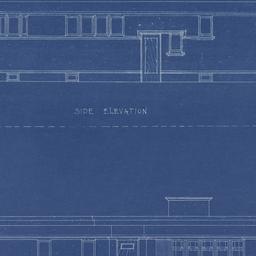 Side, entrance elevations
