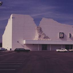 Exterior view, from parking...