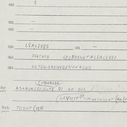 Eastern questionnaire, answ...