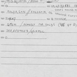 Eastern questionnaire, answ...