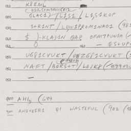 Eastern questionnaire, answ...