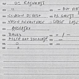 Eastern questionnaire, answ...