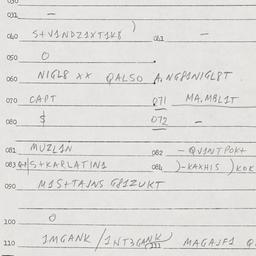 Eastern questionnaire, answ...