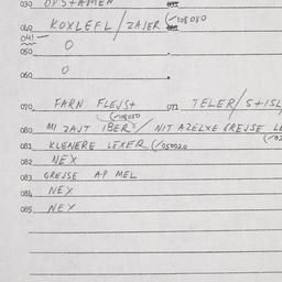 Eastern questionnaire, answ...