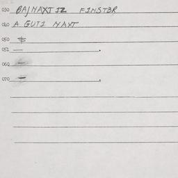 Eastern questionnaire, answ...