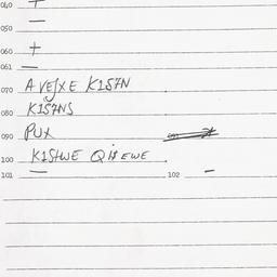 Eastern questionnaire, answ...