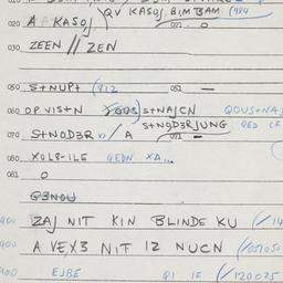 Eastern questionnaire, answ...
