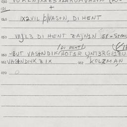 Eastern questionnaire, answ...