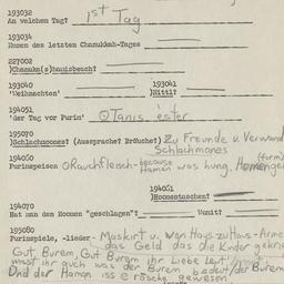 Western questionnaire, answ...