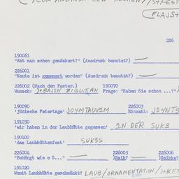 Western questionnaire, answ...