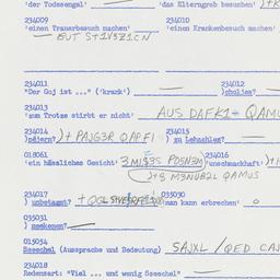 Western questionnaire, answ...