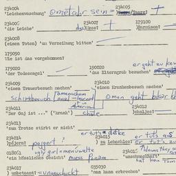 Western questionnaire, answ...