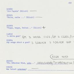 Western questionnaire, answ...