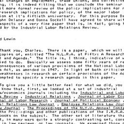 Minutes, 1985-03-03. Labor,...